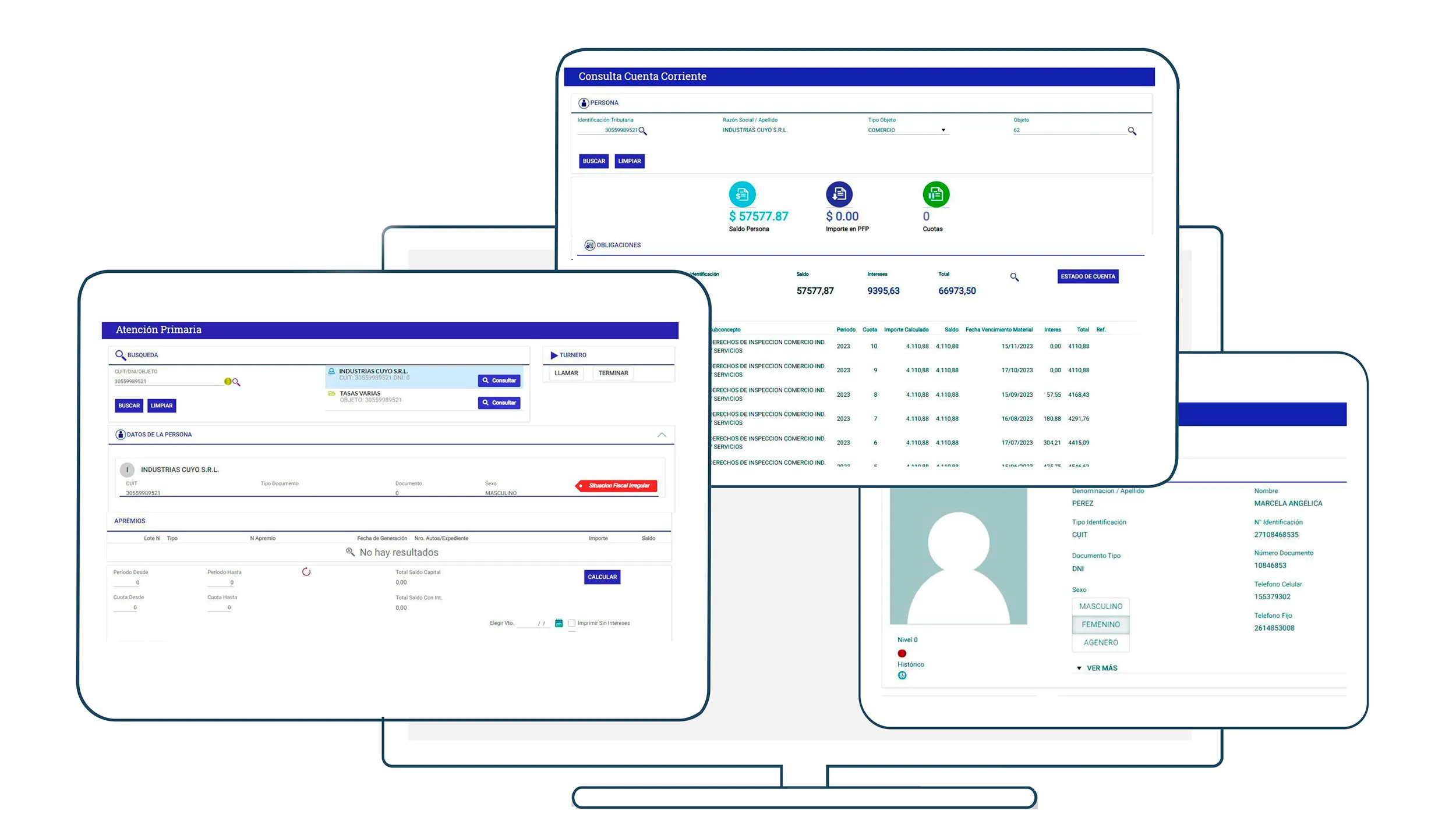 k2b grp módulo gestión tributaria